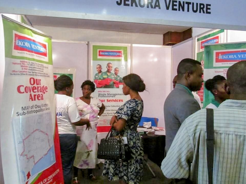 Conference attendees at the Jekora Ventures exhibition stand